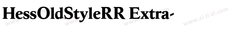 HessOldStyleRR Extra字体转换
